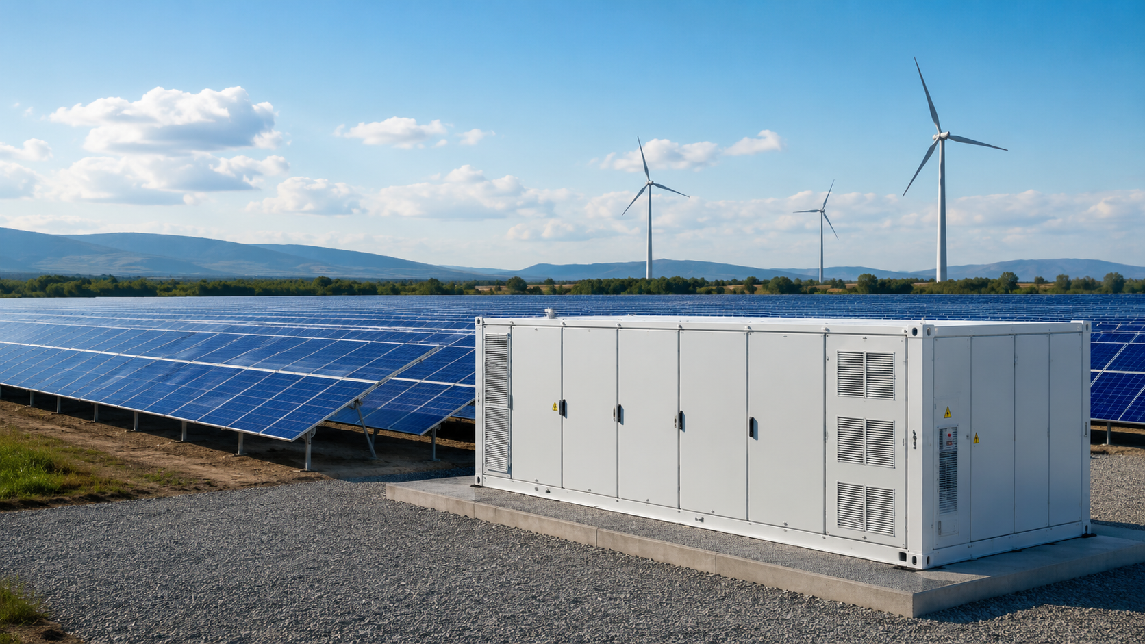 Renewable energy and battery storage