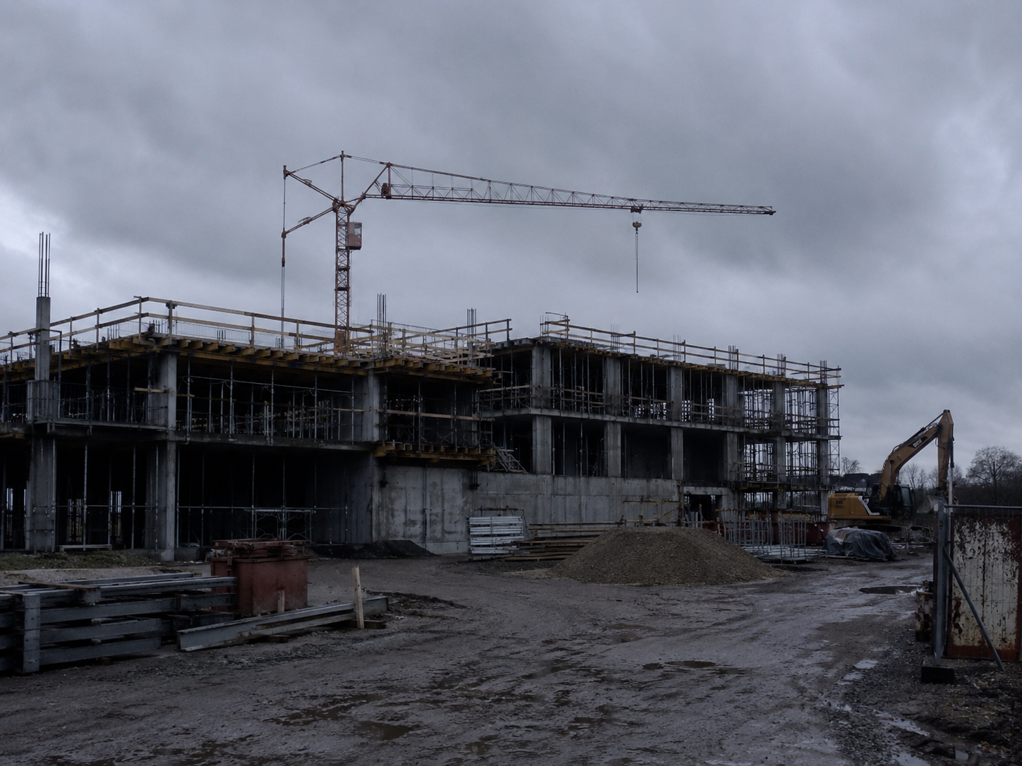 Empty work site